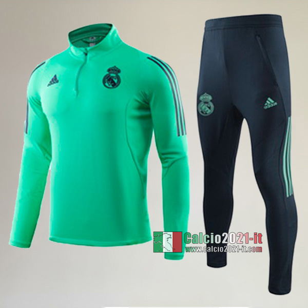 A++ Qualità: Nuova Del Tuta Real Madrid + Pantaloni Verde 2019 2020