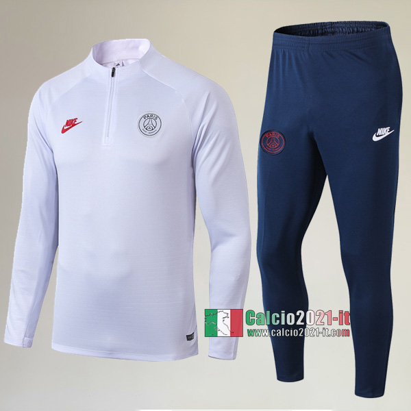 AAA Qualità: Nuove Del Tuta PSG Paris Saint Germain + Pantaloni Bianca 2019 2020