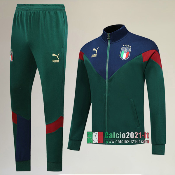 AAA Qualità: Full-Zip Giacca Nuove Del Tuta Italia + Pantaloni Verde 2019-2020