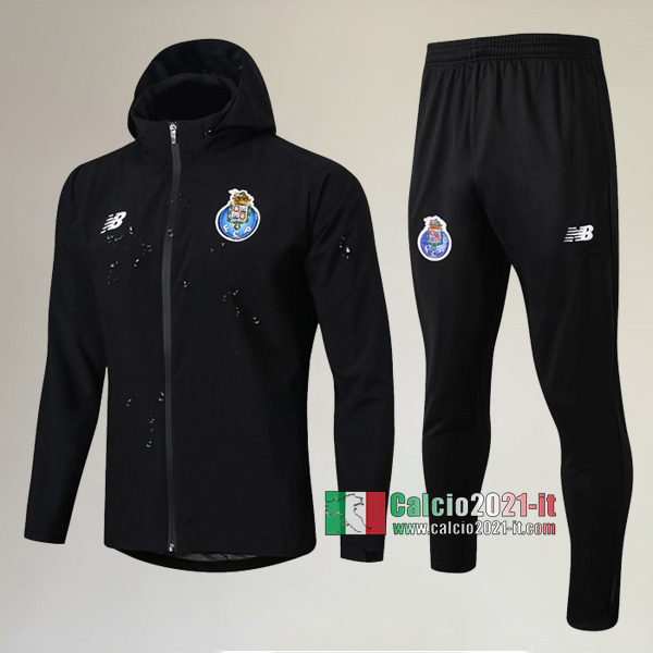 A++ Qualità: Full-Zip Giacca Antivento Nuova Del Tuta FC Porto + Pantaloni Nera 2019/2020