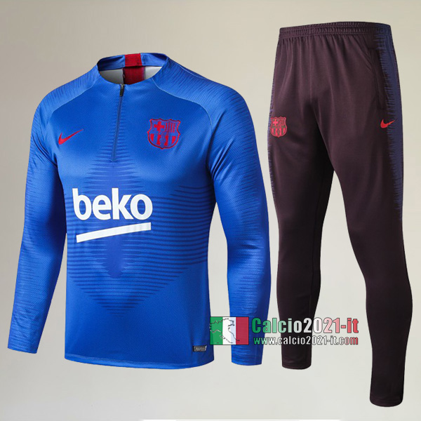 A++ Qualità: Nuova Del Tuta Del FC Barcellona + Pantaloni Azzurra 2019/2020