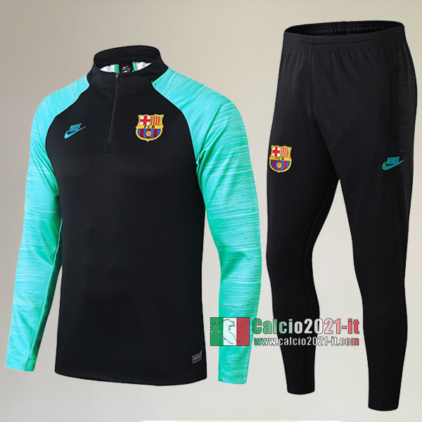 A++ Qualità: Nuova Del Tuta FC Barcellona + Pantaloni Verde Nera 2019-2020