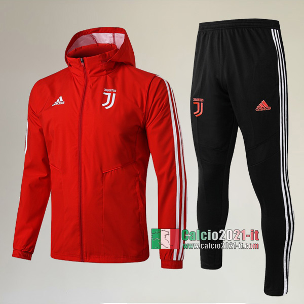A++ Qualità: Full-Zip Giacca Antivento Nuova Del Tuta Del Juventus Turin + Pantaloni Rossa 2019/2020