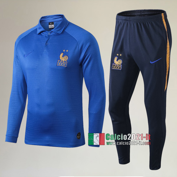 AAA Qualità: Nuove Del Tuta Francia Commemorativo 100Eme + Pantaloni Azzurra 2019/2020