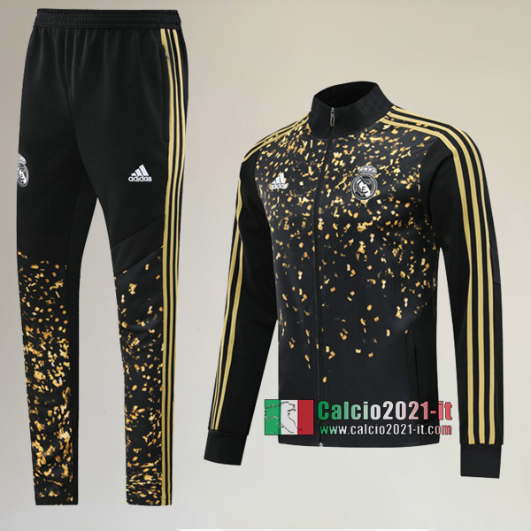 A++ Qualità: Full-Zip Giacca Nuova Del Tuta Del Real Madrid Adidas × Ea Sports™ Fifa 20 + Pantaloni Nera 2019/2020