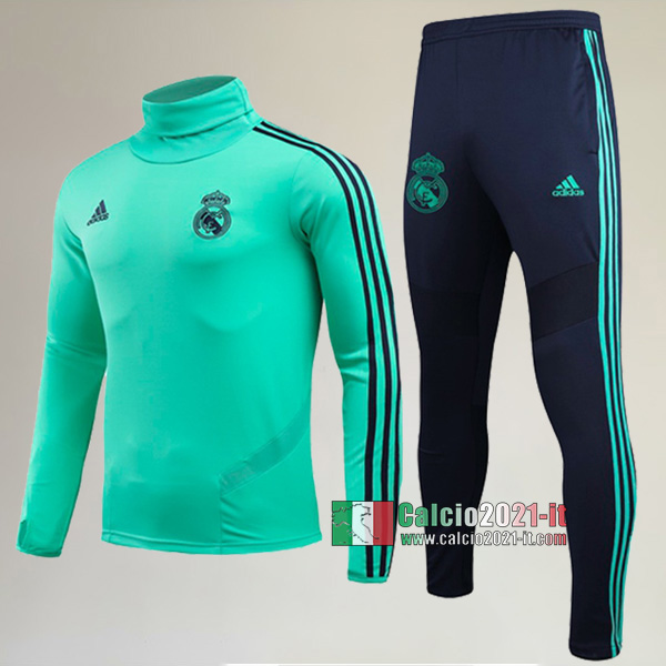 AAA Qualità: Nuove Del Tuta Real Madrid Collare Alto + Pantaloni Verde 2019/2020