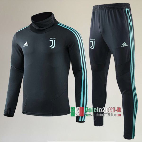 AAA Qualità: Nuove Del Tuta Da Juventus Turin Collare Alto + Pantaloni Ciano 2019/2020