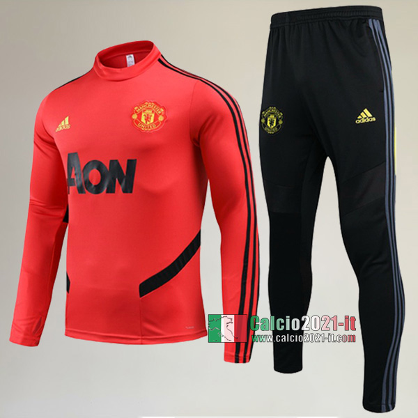 A++ Qualità: Nuova Del Tuta Del Manchester United + Pantaloni Rossa 2019/2020