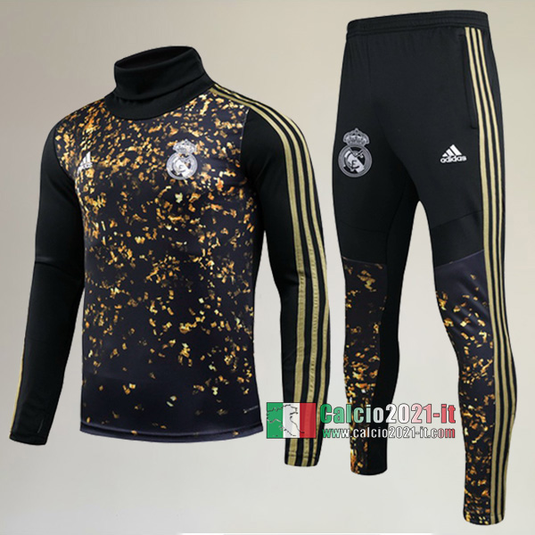 Nuova Del Tuta Real Madrid Adidas × Ea Sports™ Fifa 20 Collare Alto + Pantaloni Nera 2019/2020