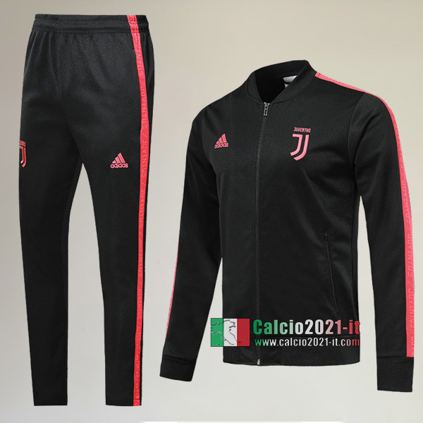 A++ Qualità: Full-Zip Giacca Nuova Del Tuta Juventus Turin + Pantaloni Nera 2019-2020