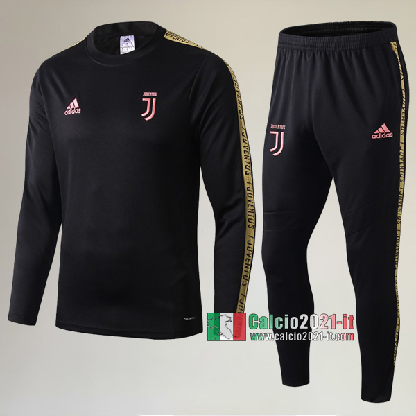 A++ Qualità: Nuova Del Tuta Del Juventus Turin + Pantaloni Nera/Gialla 2019/2020