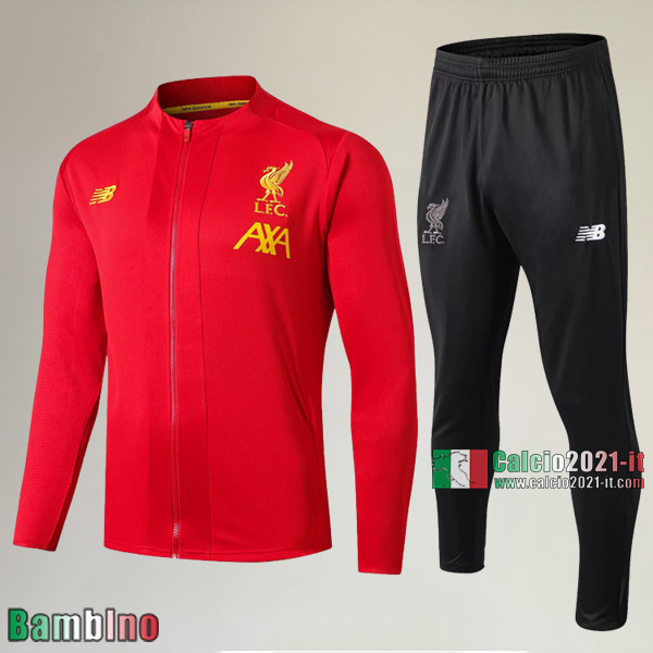 A++ Qualità Full-Zip Giacca Nuove Del Kit Tuta Liverpool FC Bambino Rossa Affidabili 2019/2020