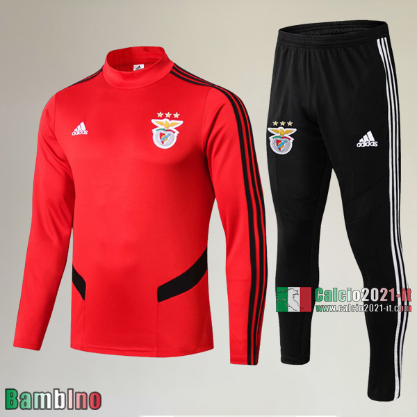 AAA Qualità Felpa Nuova Del Kit Tuta Benfica FC Bambino Rossa Retro 2019/2020