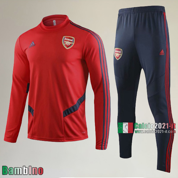 AAA Qualità Felpa Nuova Del Kit Tuta Arsenal FC Bambino Rossa Retro 2019/2020