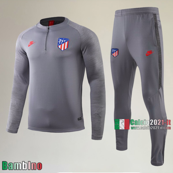 A++ Qualità Nuove Del Kit Tuta Atletico Madrid Bambino Grigia Ingrosso 2019/2020