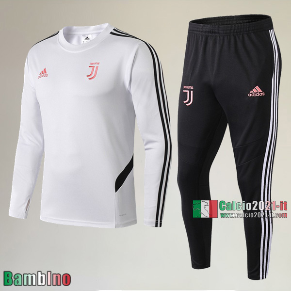 A++ Qualità Felpa Nuove Del Kit Tuta Juventus Turin Bambino Bianca Retro 2019/2020