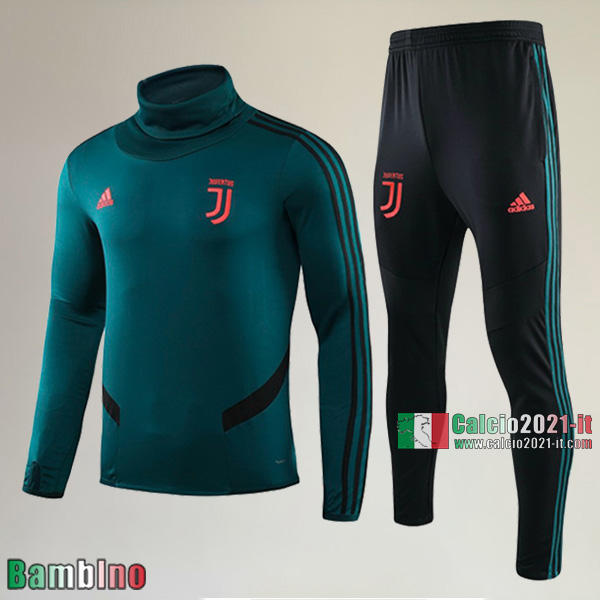 AAA Qualità Felpa Nuova Del Kit Tuta Juventus Turin Bambino Collare Alto Verde Belle 2019/2020