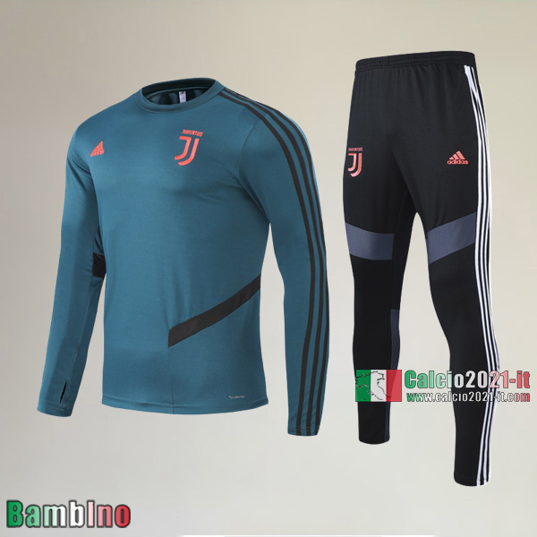 A++ Qualità Felpa Nuove Del Kit Tuta Juventus Turin Bambino Collare Rotondo Verde Authentic 2020/2021