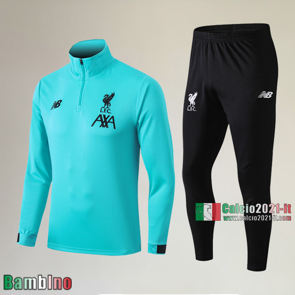 AAA Qualità Nuova Del Kit Tuta FC Liverpool Bambino Verde Classiche 2020/2021