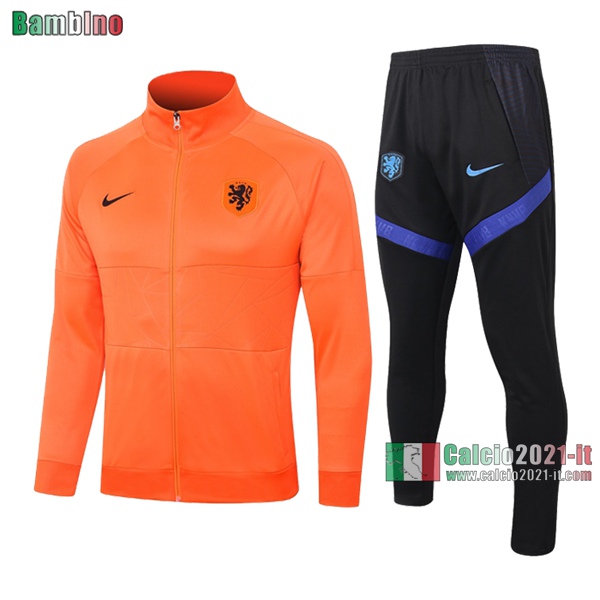 Calcio2021-It: Full-Zip Giacca Nuove Del Olanda Bambino Arancio 2020/2021 Acquistare Online