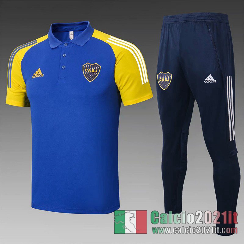 Boca Maglia Polo Calcio 2020 2021 Blu scuro P203