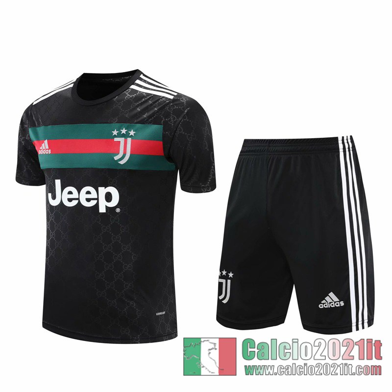 Juventus Magliette Tuta Calcio nero 2020 2021 T132