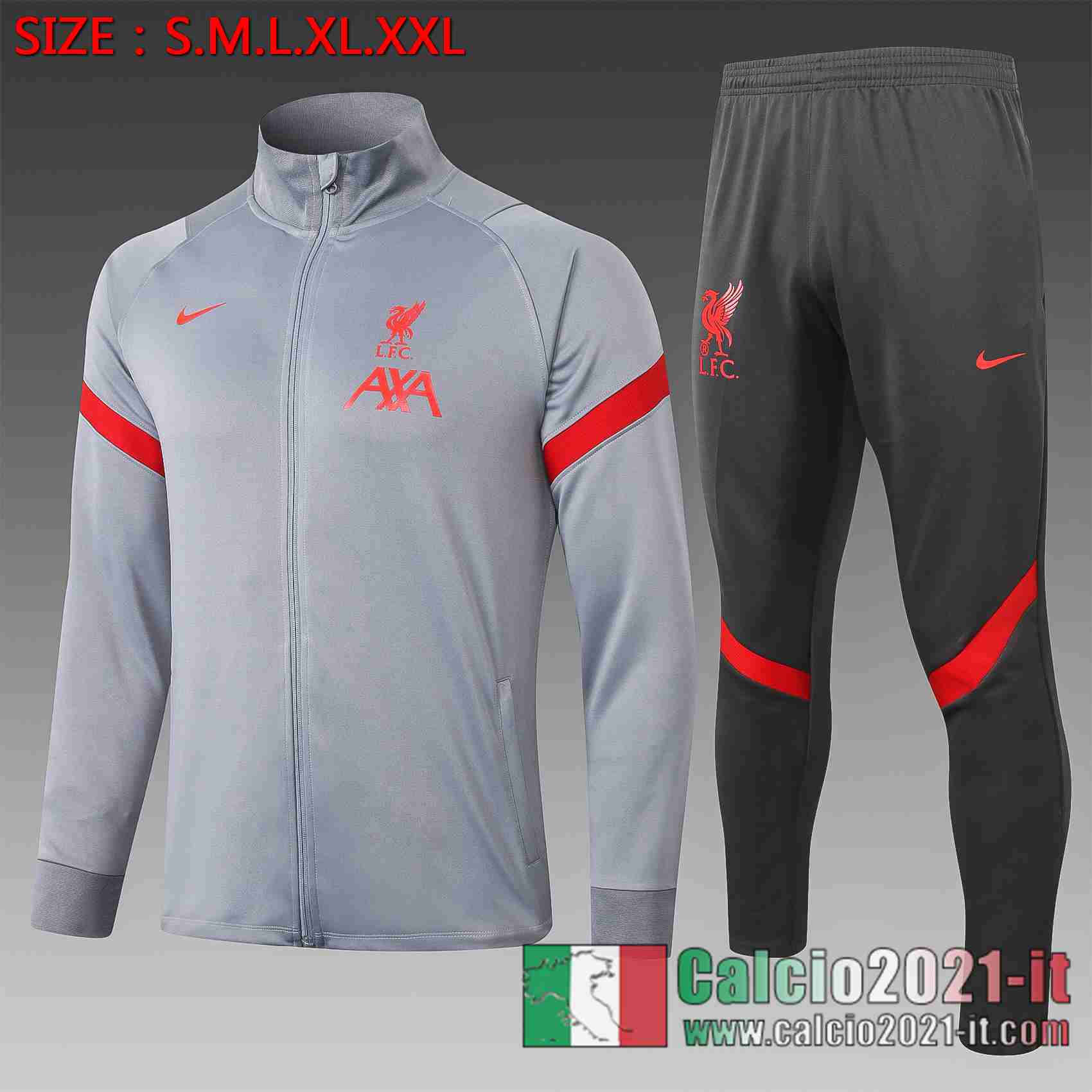 Liverpool Giacca Calcio Grigio chiaro 2020 2021 A388