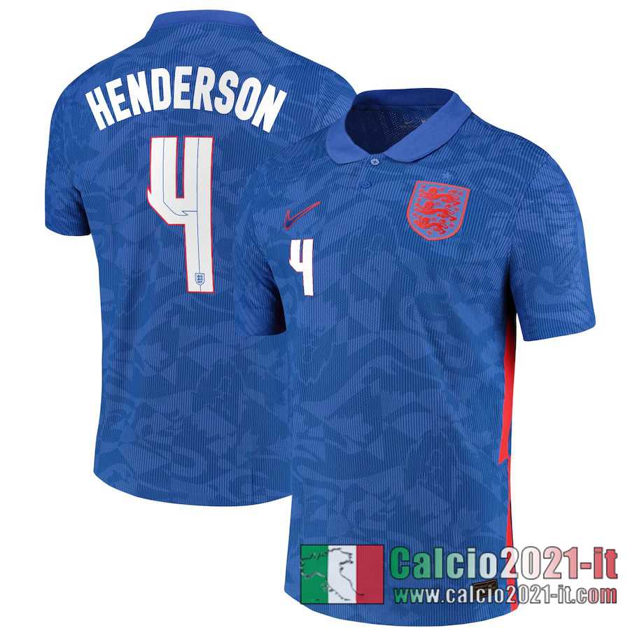 Inghilterra Maglia Calcio Henderson #4 Seconda 2020-21