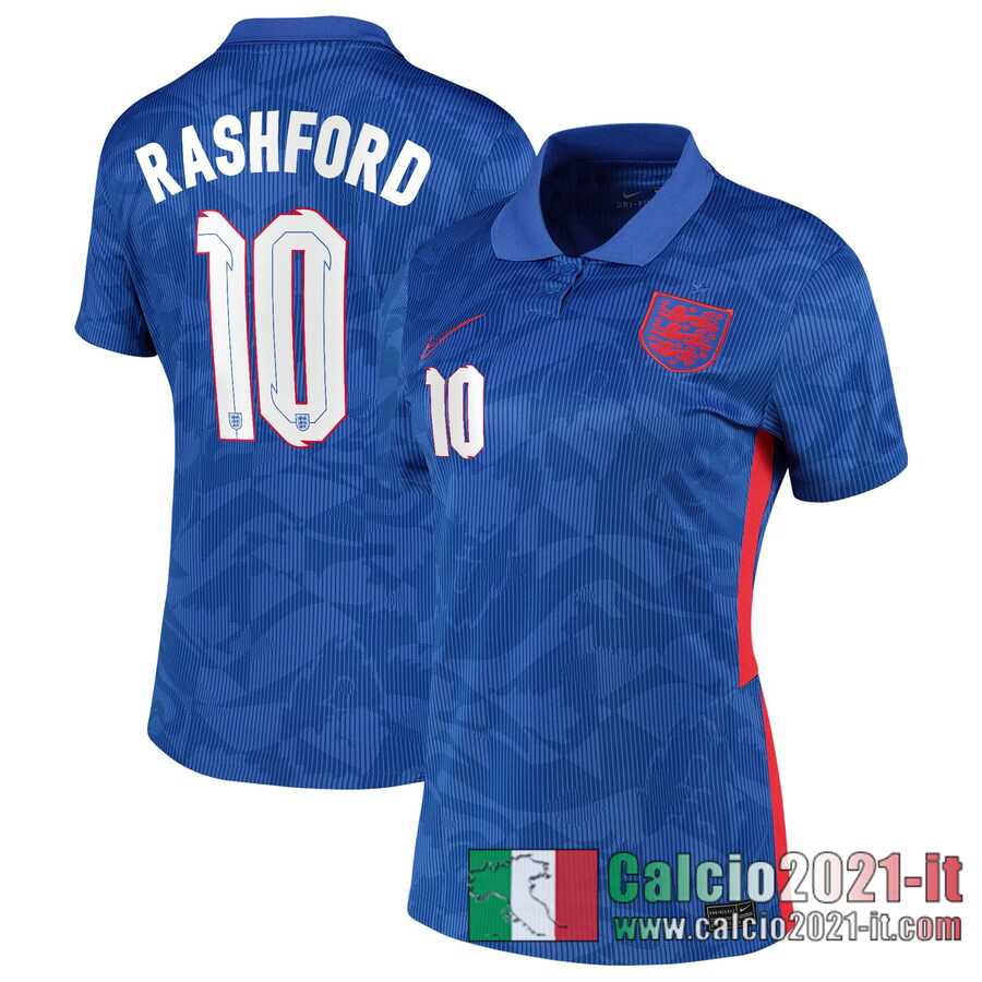 Inghilterra Maglia Calcio Rashford #10 Seconda Donna 2020-21