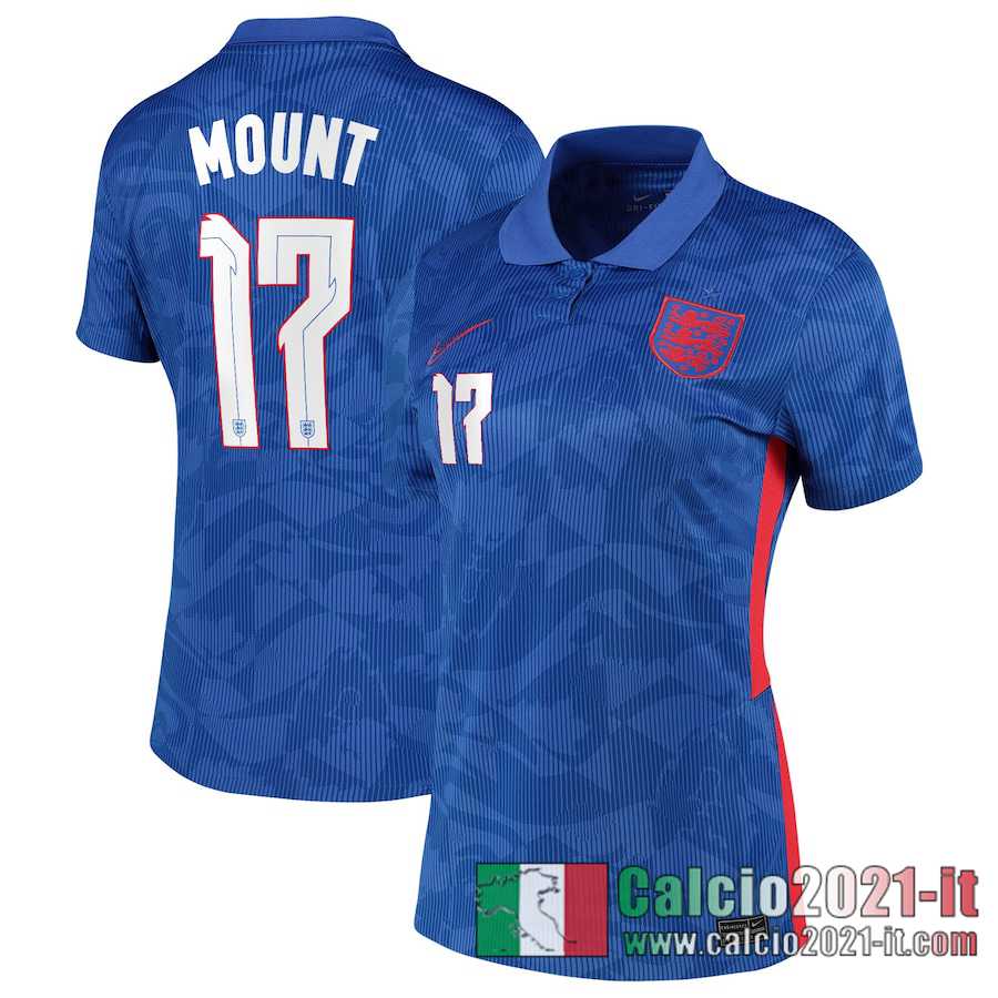 Inghilterra Maglia Calcio Mount #17 Seconda Donna 2020-21