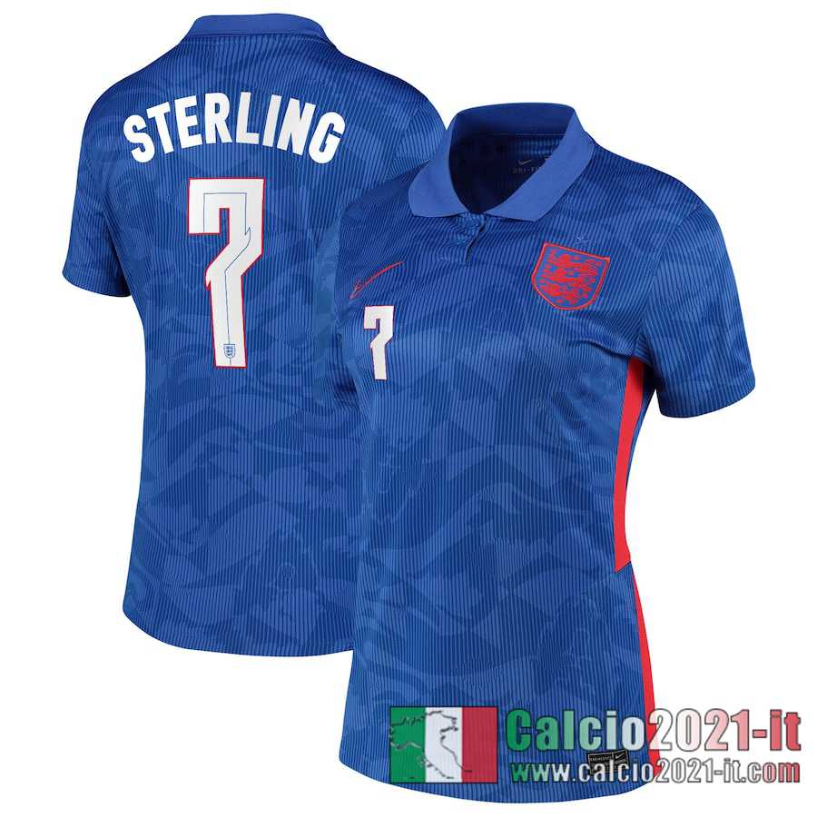 Inghilterra Maglia Calcio Sterling #7 Seconda Donna 2020-21