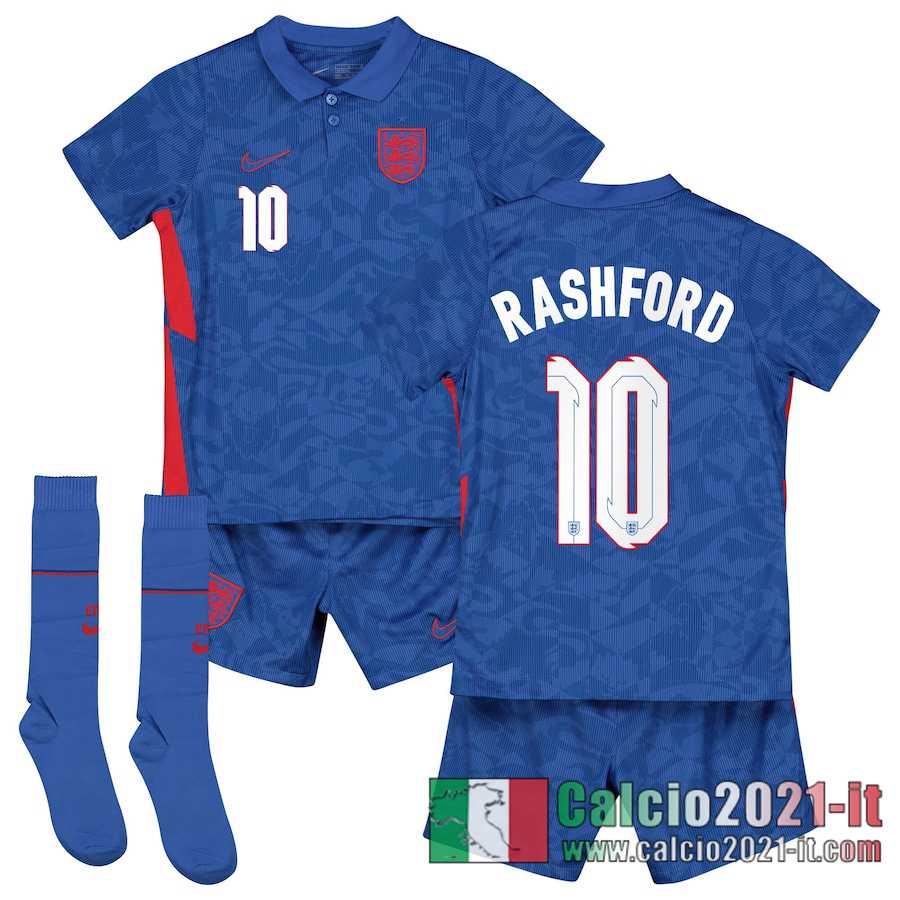Inghilterra Maglia Calcio Rashford #10 Seconda Bambino 2020-21