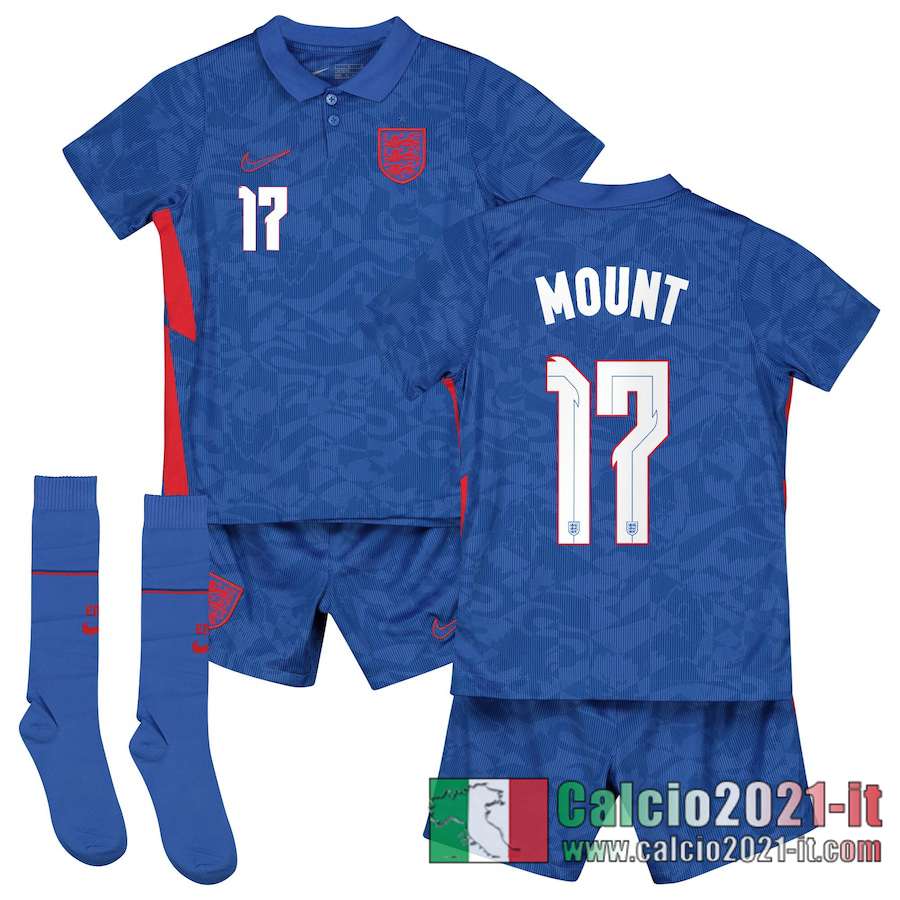 Inghilterra Maglia Calcio Mount #17 Seconda Bambino 2020-21