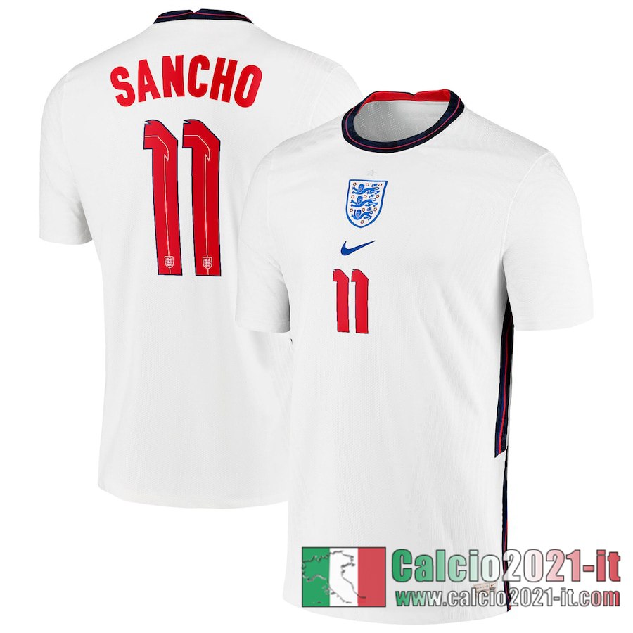 Inghilterra Maglia Calcio Sancho #11 Prima 2020-21