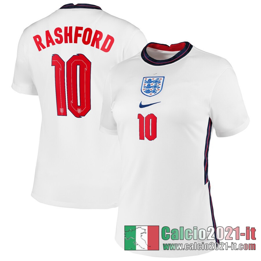 Inghilterra Maglia Calcio Rashford #10 Prima Donna 2020-21