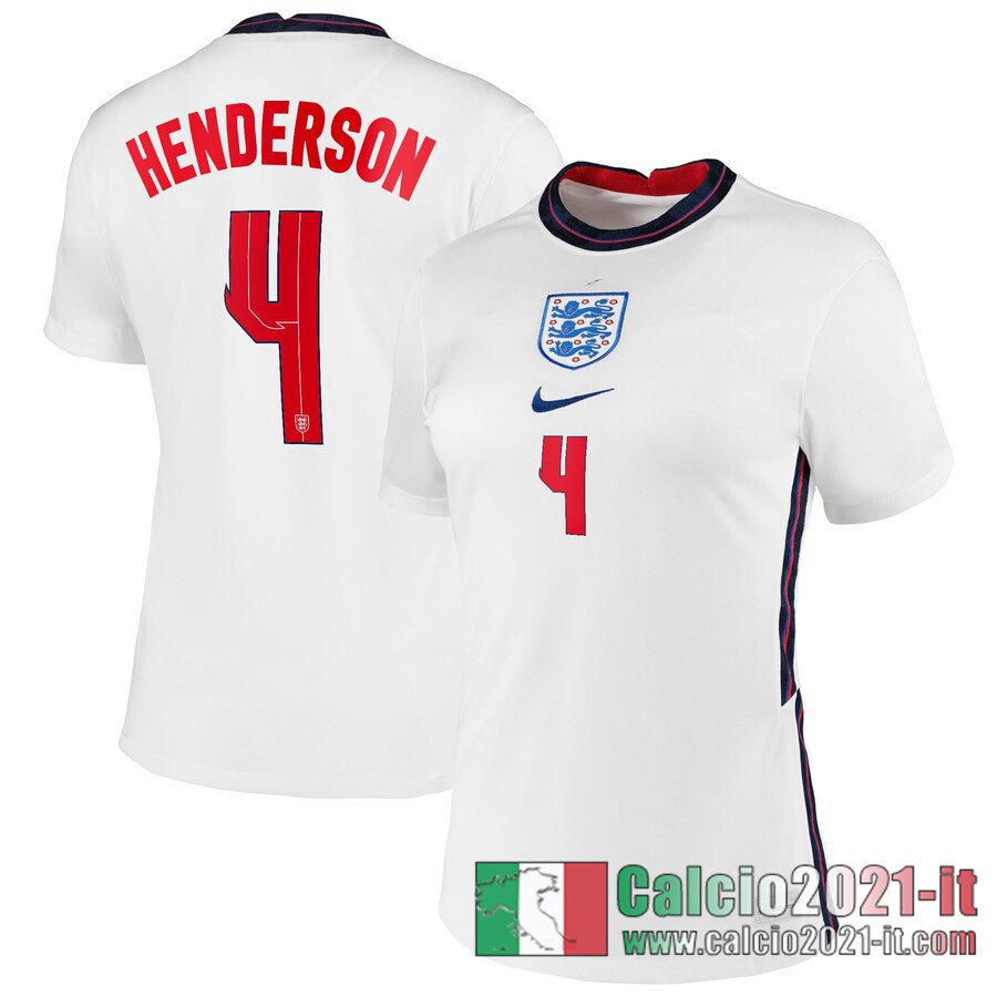 Inghilterra Maglia Calcio Henderson #4 Prima Donna 2020-21