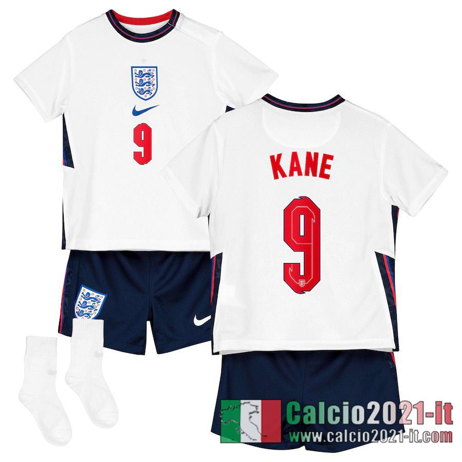 Inghilterra Maglia Calcio Kane #9 Prima Bambino 2020-21
