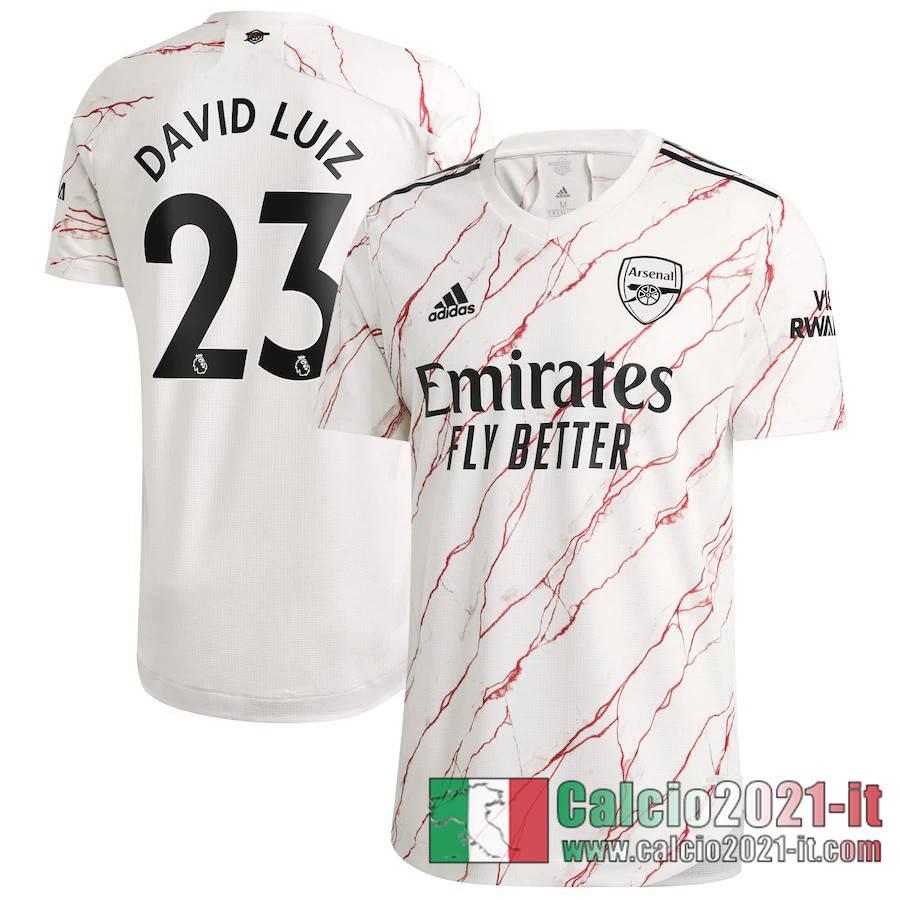 Arsenal Maglia Calcio David Luiz #23 Seconda 2020-21