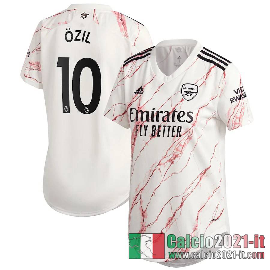 Arsenal Maglia Calcio Özil #10 Seconda Donna 2020-21