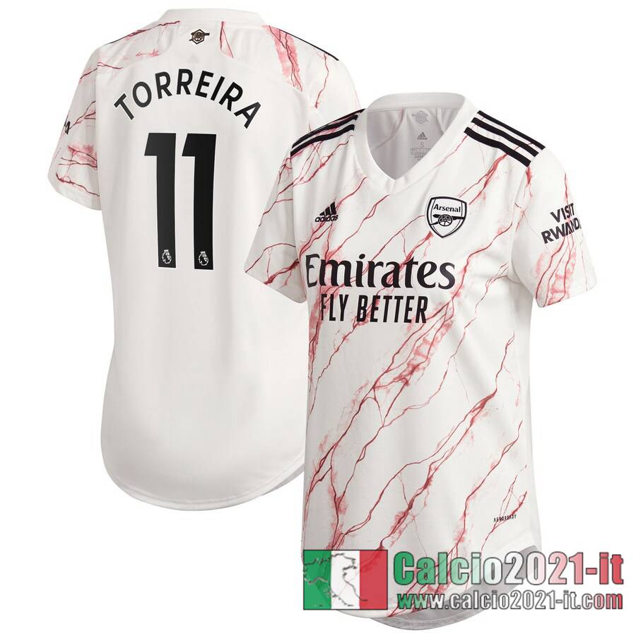 Arsenal Maglia Calcio Torreira #11 Seconda Donna 2020-21