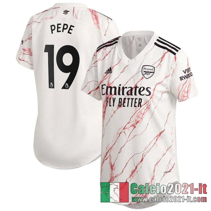 Arsenal Maglia Calcio Pepe #19 Seconda Donna 2020-21