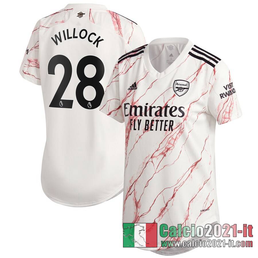 Arsenal Maglia Calcio Willock #28 Seconda Donna 2020-21