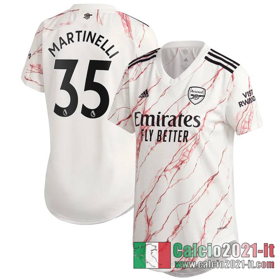 Arsenal Maglia Calcio Martinelli #35 Seconda Donna 2020-21
