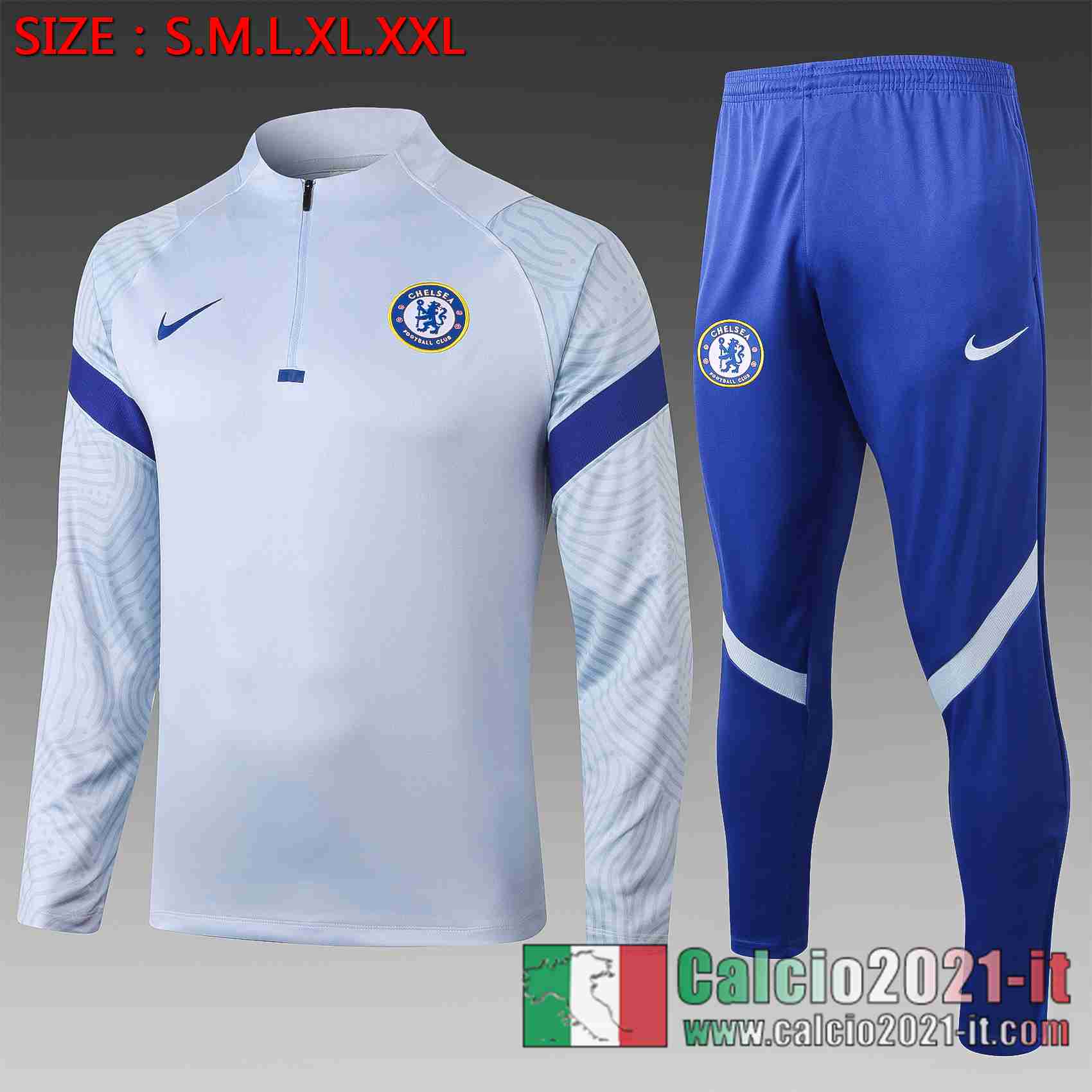 Chelsea Tuta Calcio Grigio chiaro 2020 2021 B417