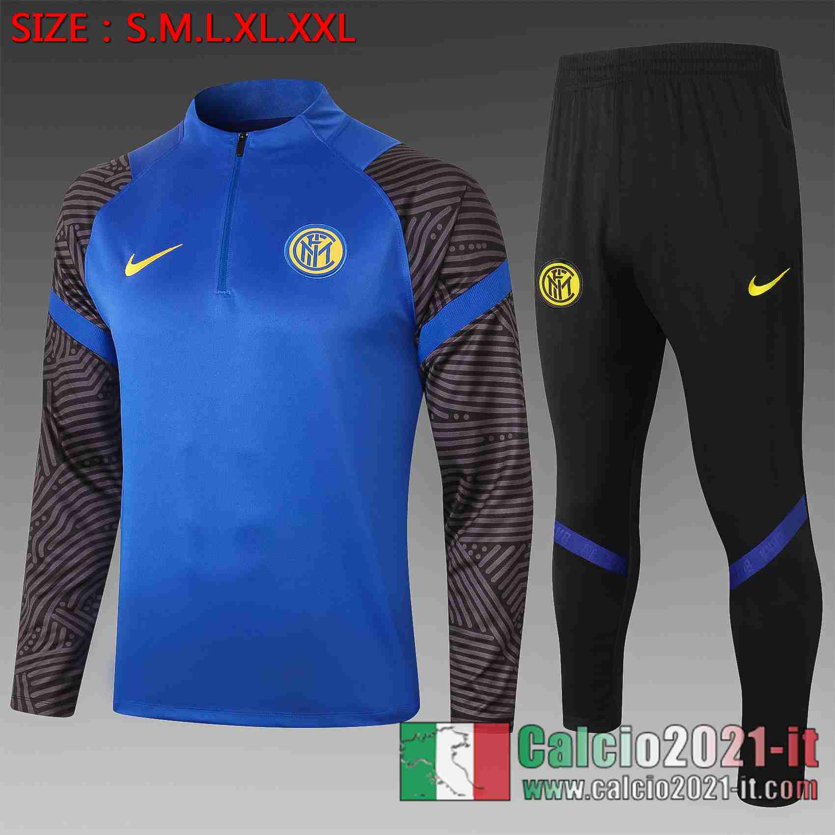 Inter Milan Tuta Calcio Blu scuro 2020 2021 B431