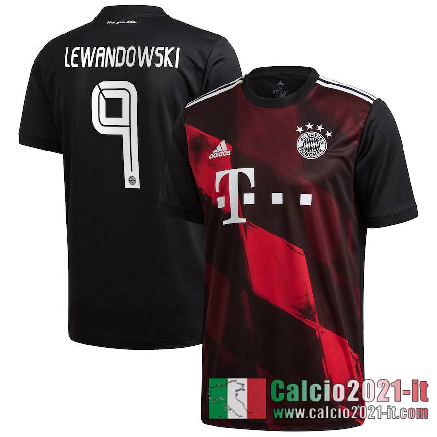 Bayern Monaco Maglia Calcio Robert Lewandowski #9 Terza 2020-21