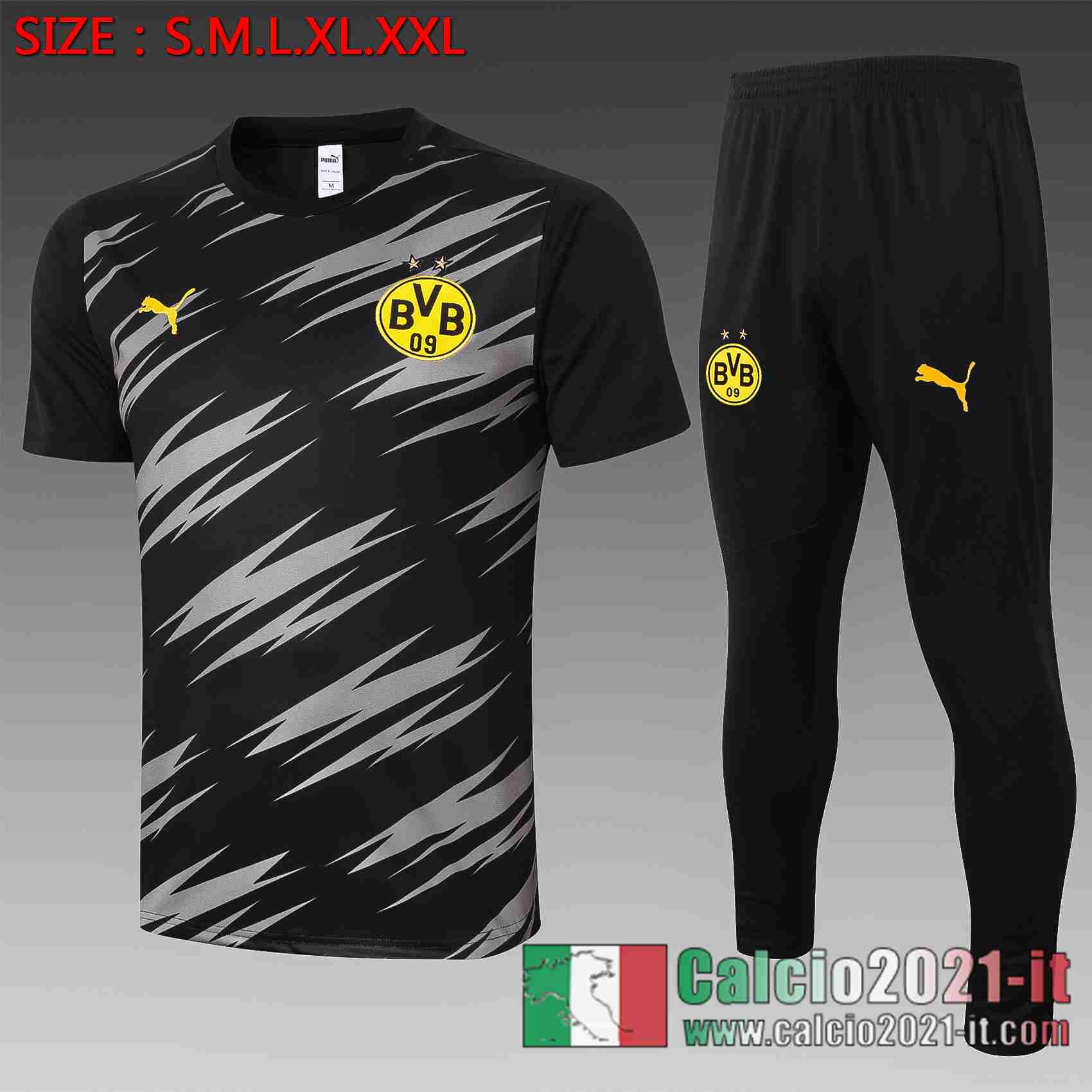 Dortmund Polo Calcio Tampografia nera 2020 2021 C563