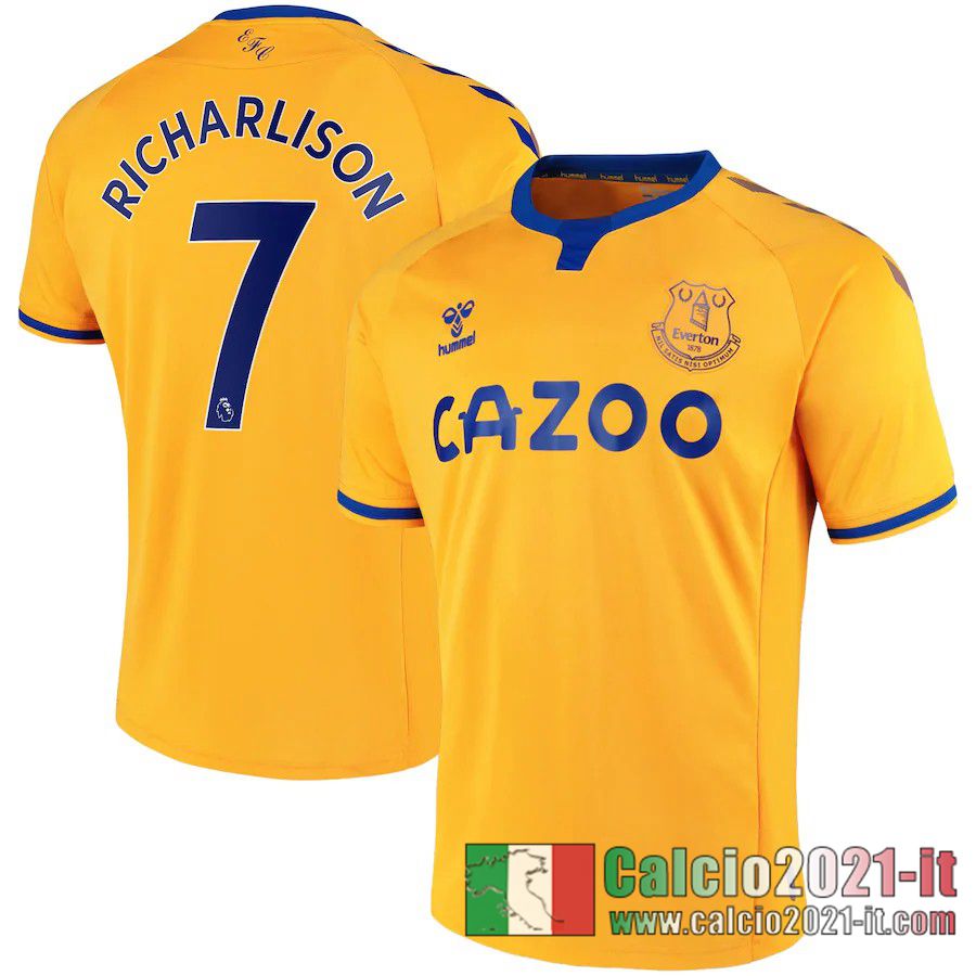 Everton Maglia Calcio Richarlison #7 Seconda 2020-21