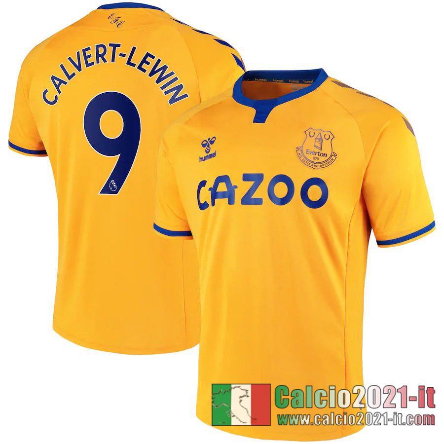 Everton Maglia Calcio Calvert-Lewin #9 Seconda 2020-21