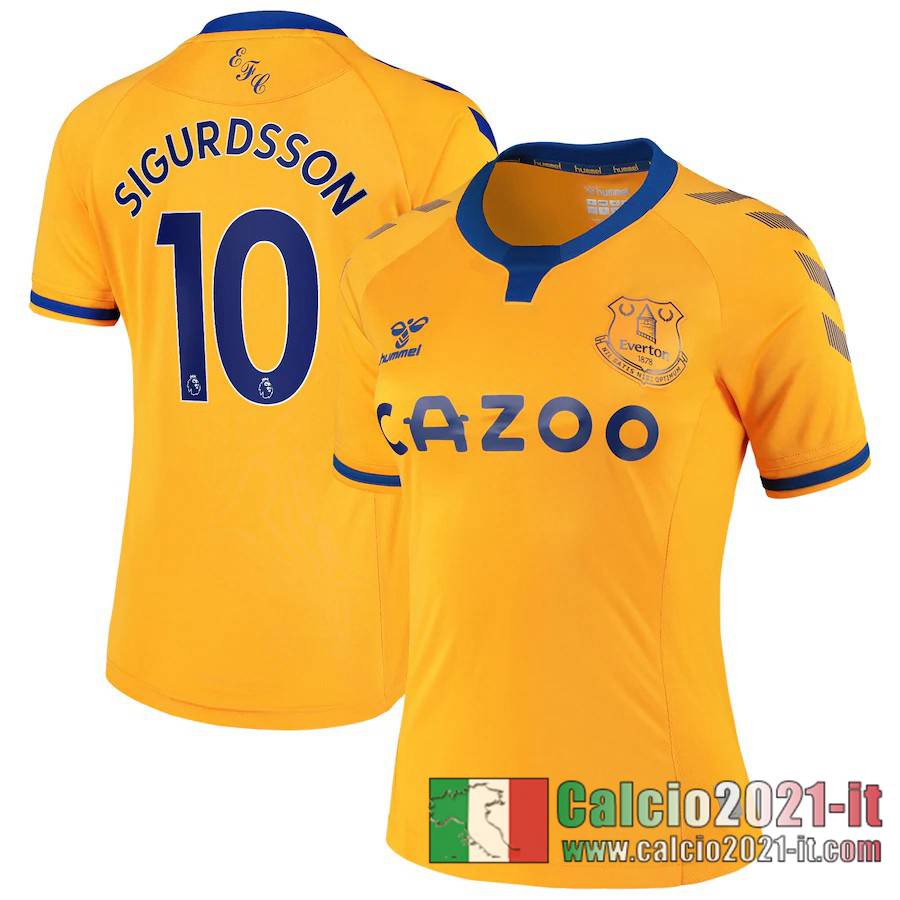 Everton Maglia Calcio Sigurdsson #10 Seconda Donna 2020-21